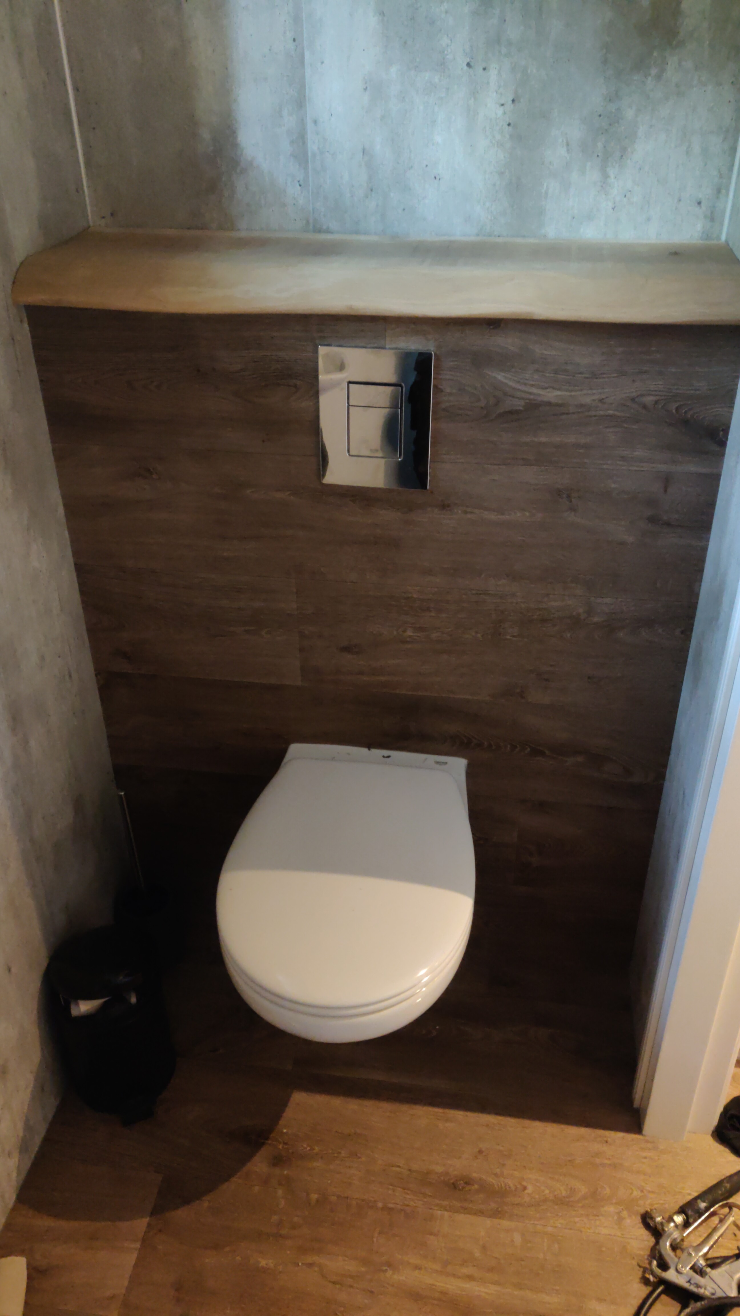 Toilet met vinyl